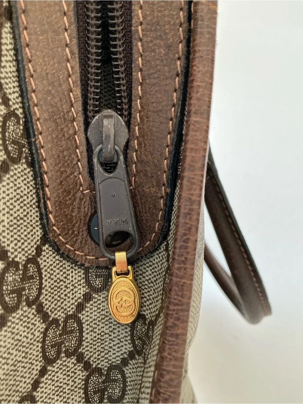 Vintage Gucci GG Supreme Web Stripe Briefcase Business Bag
